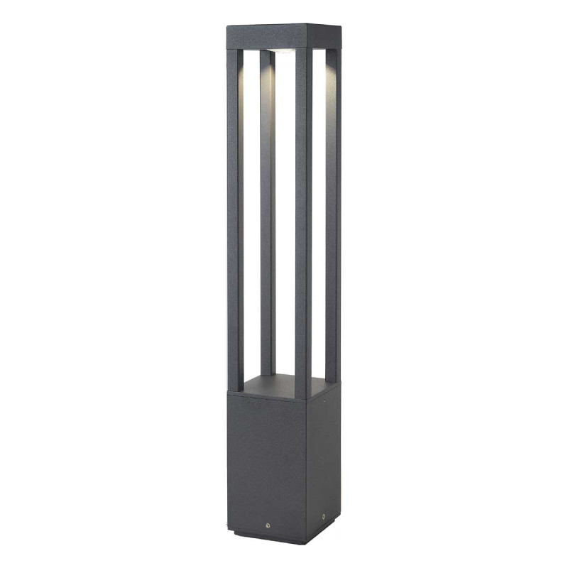 Paletto lampioncino LED per esterno moderno 65 cm IP54 Grigio