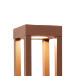 Paletto lampioncino LED per esterno moderno 65 cm IP54 Ruggine