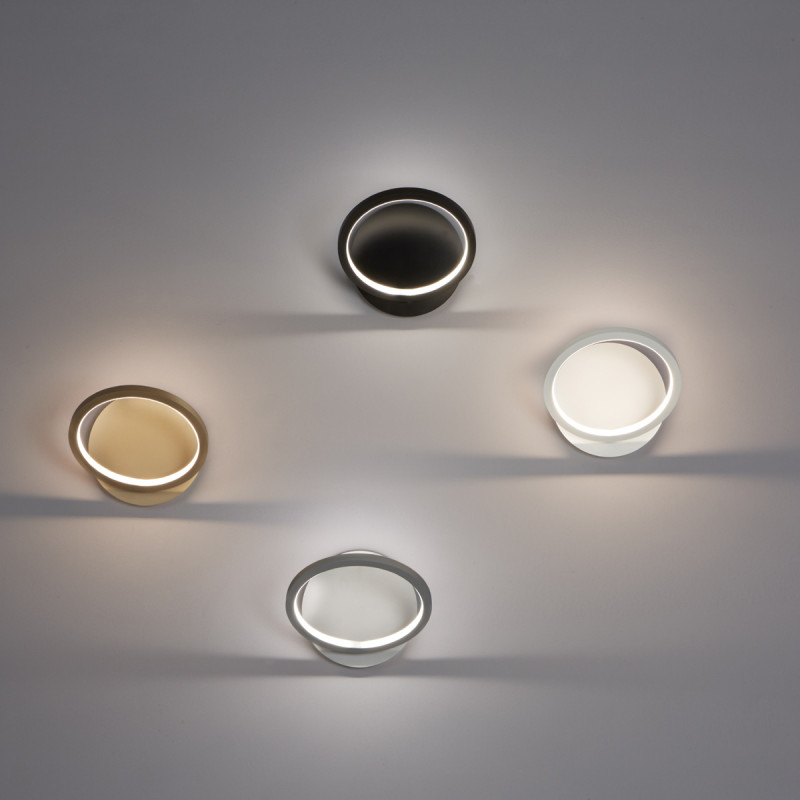 Biluce Opposit Applique LED 20W con Anello Bianco