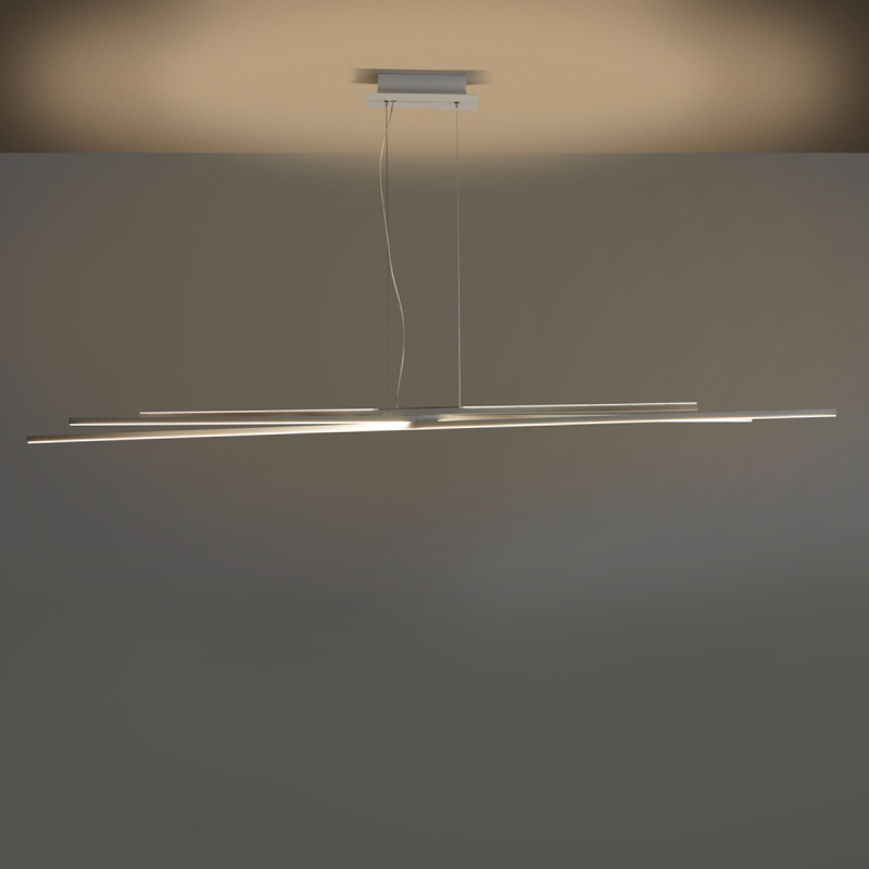 Biluce Segmenti Lampadario LED Lineare con Aste incrociate