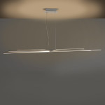 Biluce Segmenti Lampadario LED Lineare con Aste incrociate