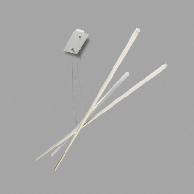 Biluce Segmenti Lampadario LED Lineare con Aste incrociate