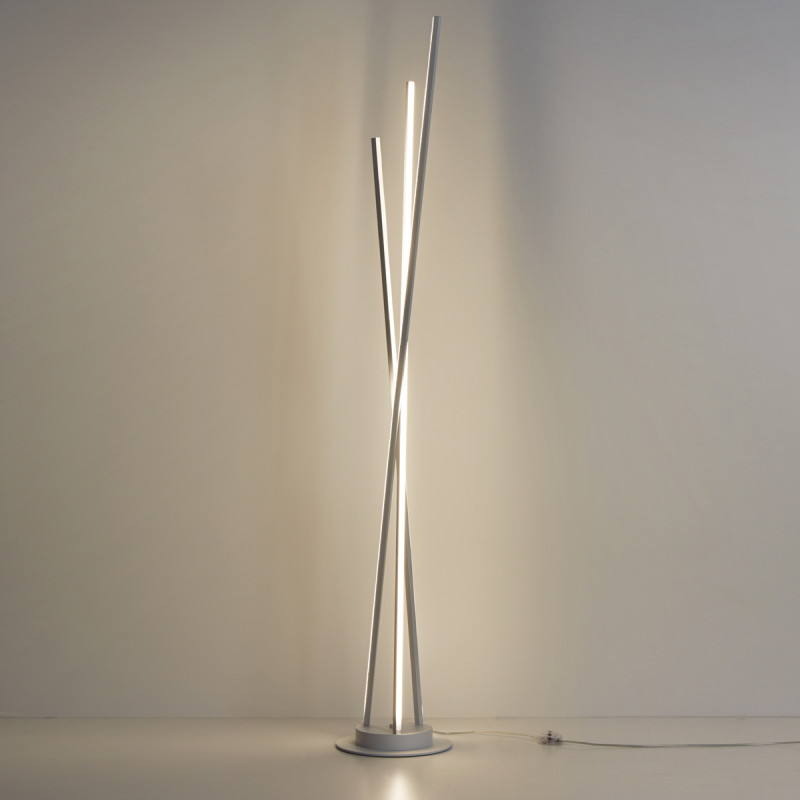 Biluce Segmenti Lampada Terra LED con Aste incrociate