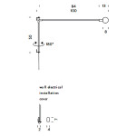 Nemo Mini Potence Pivotante lampada parete a sbalzo 100 cm