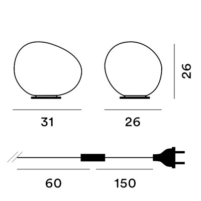Foscarini Gregg Media Tavolo