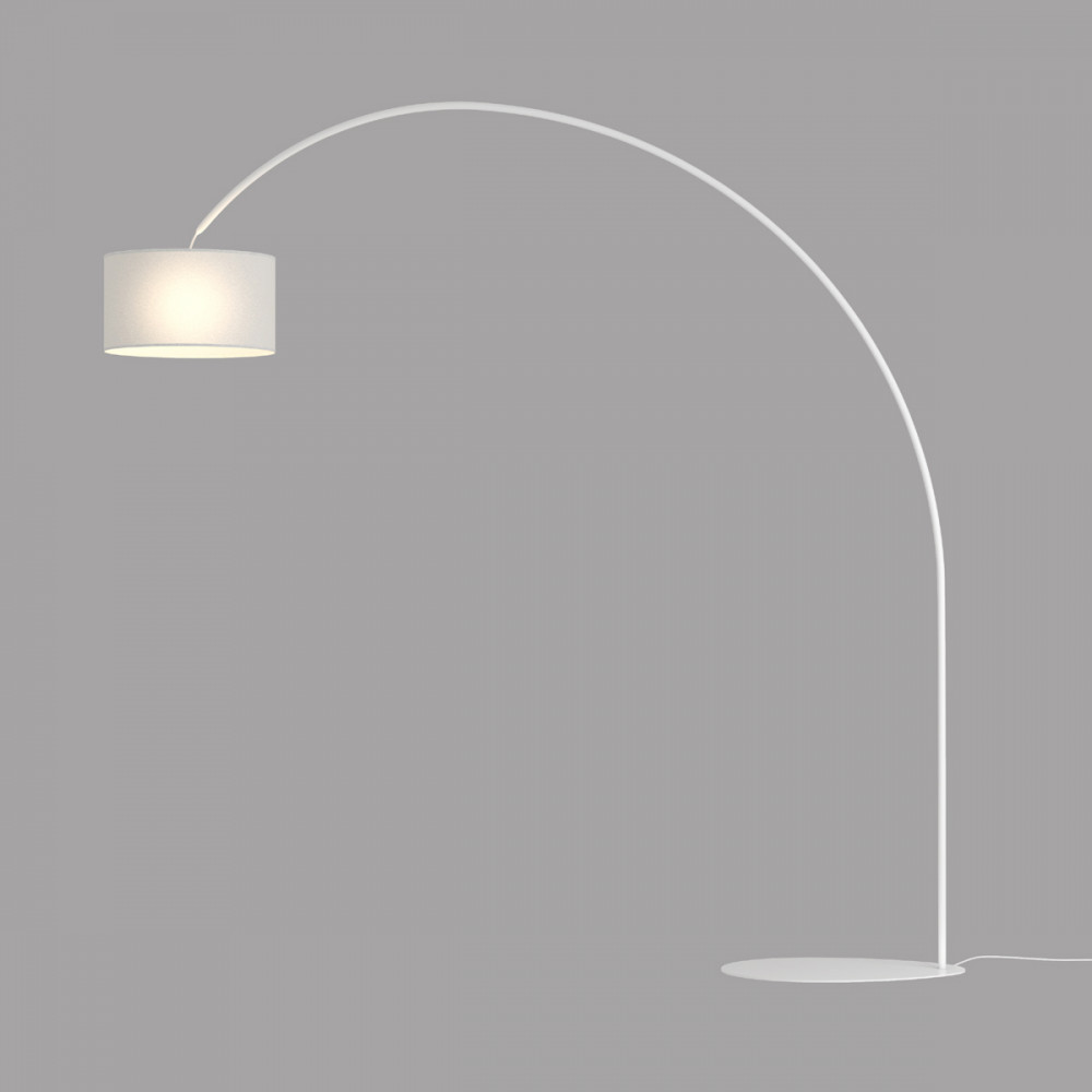 Lampada da Terra-Piantana ad Arco 230 cm bianco-nero-grigio - eluce-store