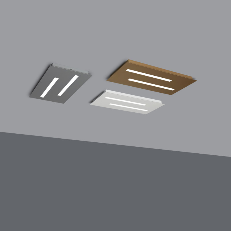 Biluce Tratto Plafoniera rettangolare piccola LED