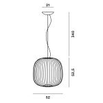 Foscarini Spokes 2 Lampada Sospensione LED 52 cm