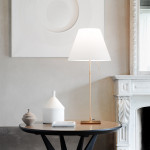 COSTANZA TAVOLO OTTONE AMBIENTATA