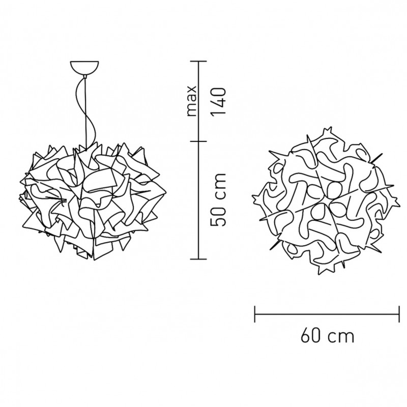 SLAMP VELI COUTURE Sospensione Large 60 cm