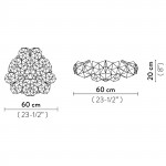 SLAMP DRUSA Plafoniera Applique Diametro 60 cm SLAMP DRUSA Plafoniera Applique Diametro 60 cm