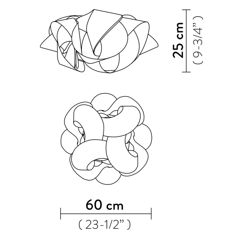 Slamp Fabula Soffitto Parete Large 60 cm