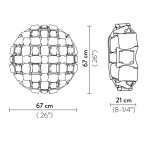 Slamp Mida Large Parete Soffitto 67 cm