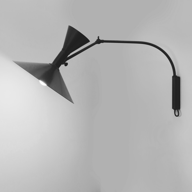 Nemo Lampe de Marseille Mini lampada parete con braccio orientabile