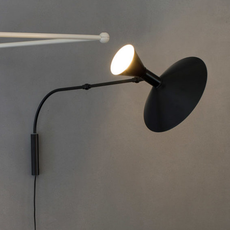 Nemo Lampe de Marseille Mini lampada parete con braccio orientabile