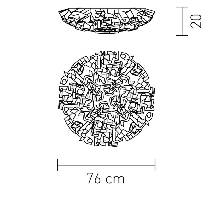 SLAMP VELI FOLIAGE Plafoniera Large 75 cm