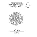SLAMP VELI FOLIAGE Plafoniera Medium 54 cm SLAMP VELI FOLIAGE Plafoniera Medium 54 cm