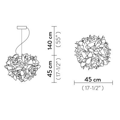SLAMP VELI FOLIAGE Sospensione 45 cm