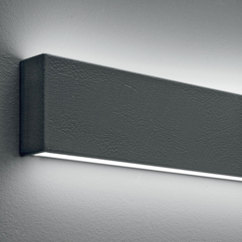 Linea Light Box W LED 62 cm Applique Biemissione Metallo