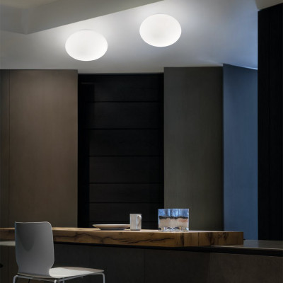 Vistosi Lucciola Plafoniera Media Vetro 41 cm