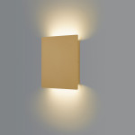 Biluce MATTONELLA Oro Applique LED 15W Quadrata Biemissione Extra Piatta