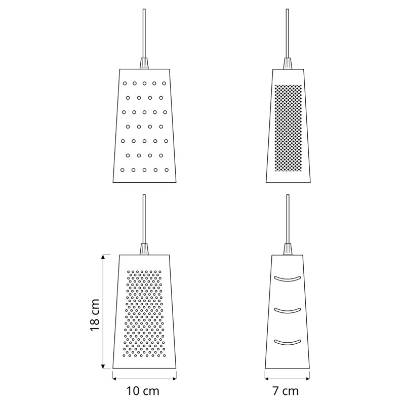 Cacio&Pepe S Lampada Sospensione 7 cm