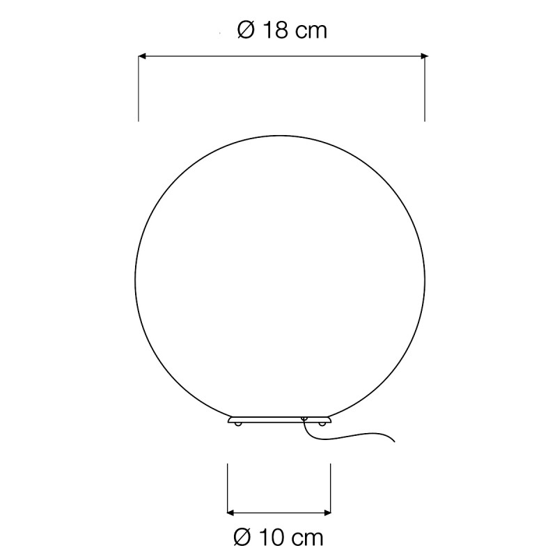 T.Moon MICRO lampada Tavolo comodino 18 cm