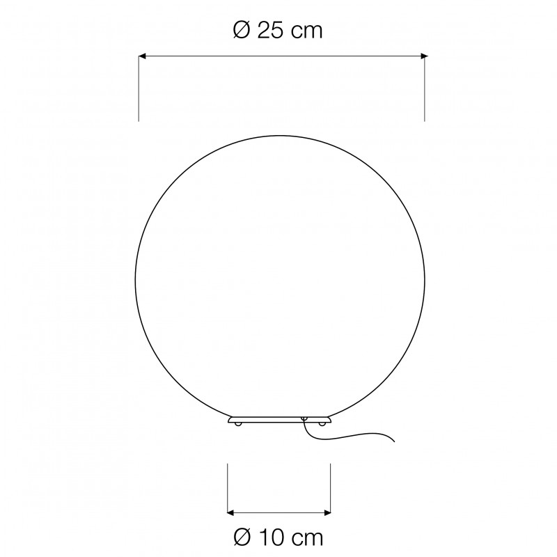 T.Moon 1 lampada Tavolo 25 cm