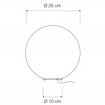 T.Moon 1 lampada Tavolo 25 cm