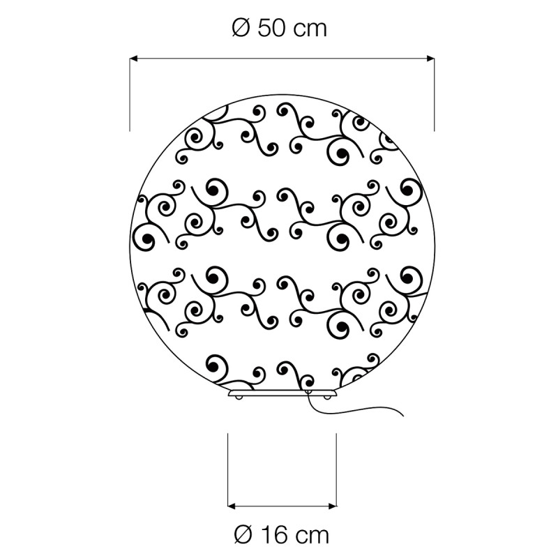 Floor Moon 1 Liberty lampada Terra 50 cm