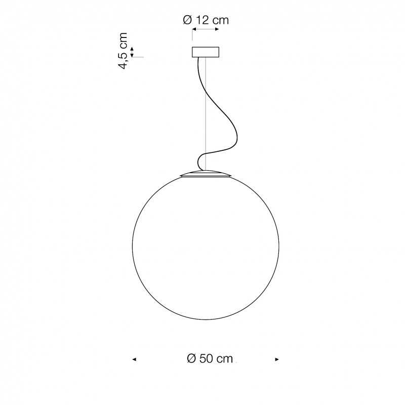 Luna 2 lampada Sospensione 50 cm