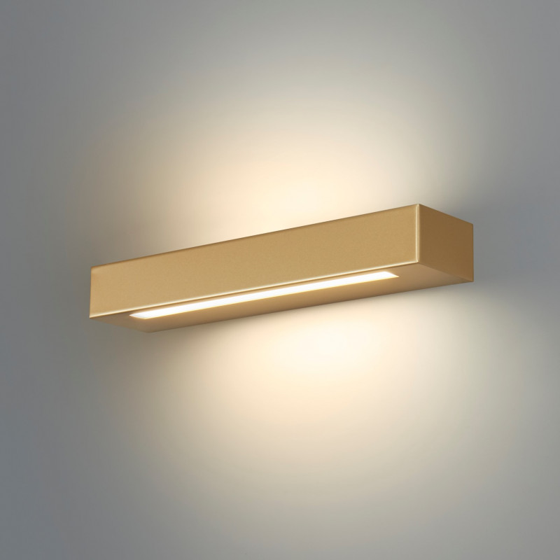 Essenza 36 Cm Oro - Applique 28w Led Moderna Biemissione Made In Italy Classe A+