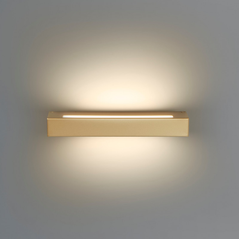 Essenza 36 Cm Oro - Applique 28w Led Moderna Biemissione Made In Italy Classe A+