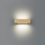 Essenza 22 Cm Oro - Applique 14w Led Moderna Biemissione Made In Italy Classe A+