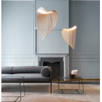 Luceplan ILLAN D 60 cm Sospensione LED in legno di Betulla