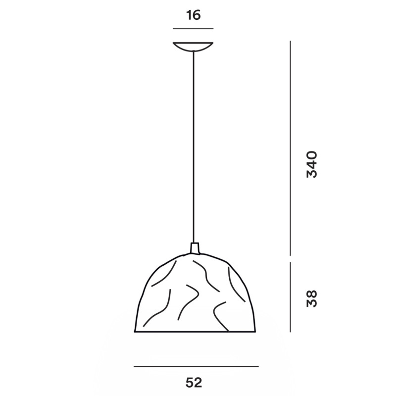 Foscarini Bump Lampada Sospensione 52 cm
