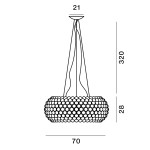 Foscarini Caboche Grande Sospensione Foscarini Caboche Grande Sospensione