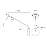 GROK INVISIBLE LAMPADA PARETE READER LARGE LED
