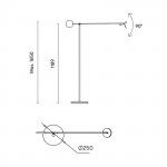 GROK INVISIBLE LAMPADA TERRA LED