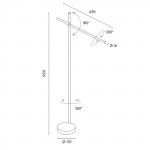 GROK TUBS LAMPADA TERRA ORIENTABILE LED