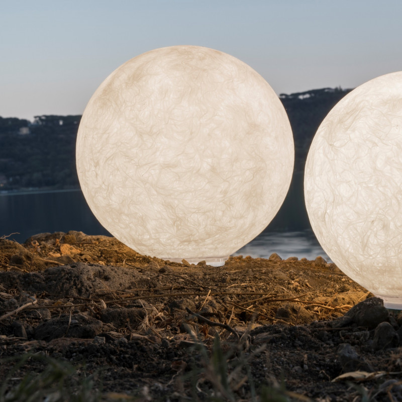 Ex Moon 35 lampada Terra 35 cm per ESTERNO vetroresina