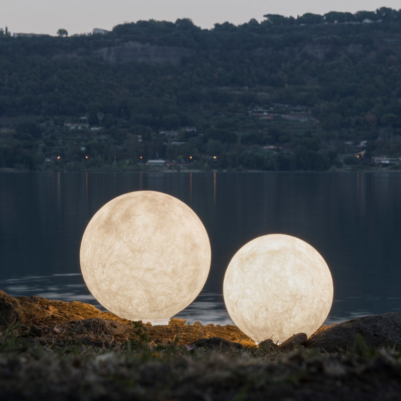 Ex Moon 35 lampada Terra 35 cm per ESTERNO vetroresina