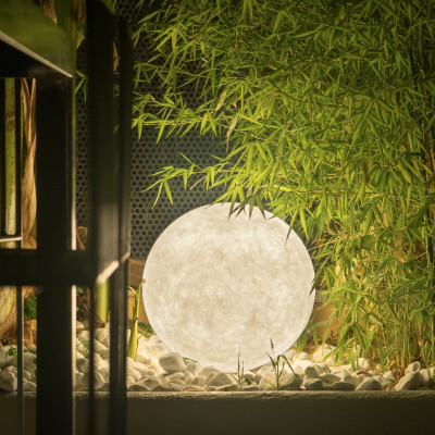 Ex Moon 1 lampada Terra 50 cm per ESTERNO vetroresina