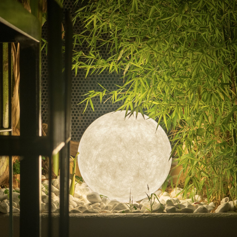 Ex Moon 1 lampada Terra 50 cm per ESTERNO vetroresina
