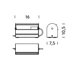 Nemo Applique Cylindrique Petite lampada parete