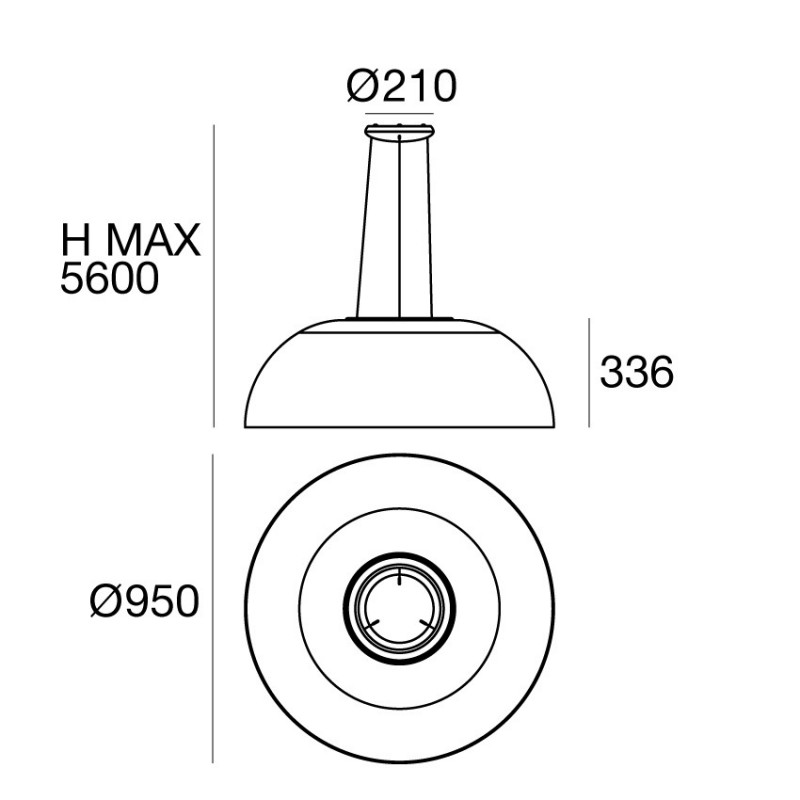 Stilnovo Demì Sospensione 95 cm