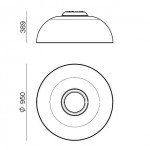 Stilnovo Demì Plafoniera 95 cm Stilnovo Demì Plafoniera 95 cm