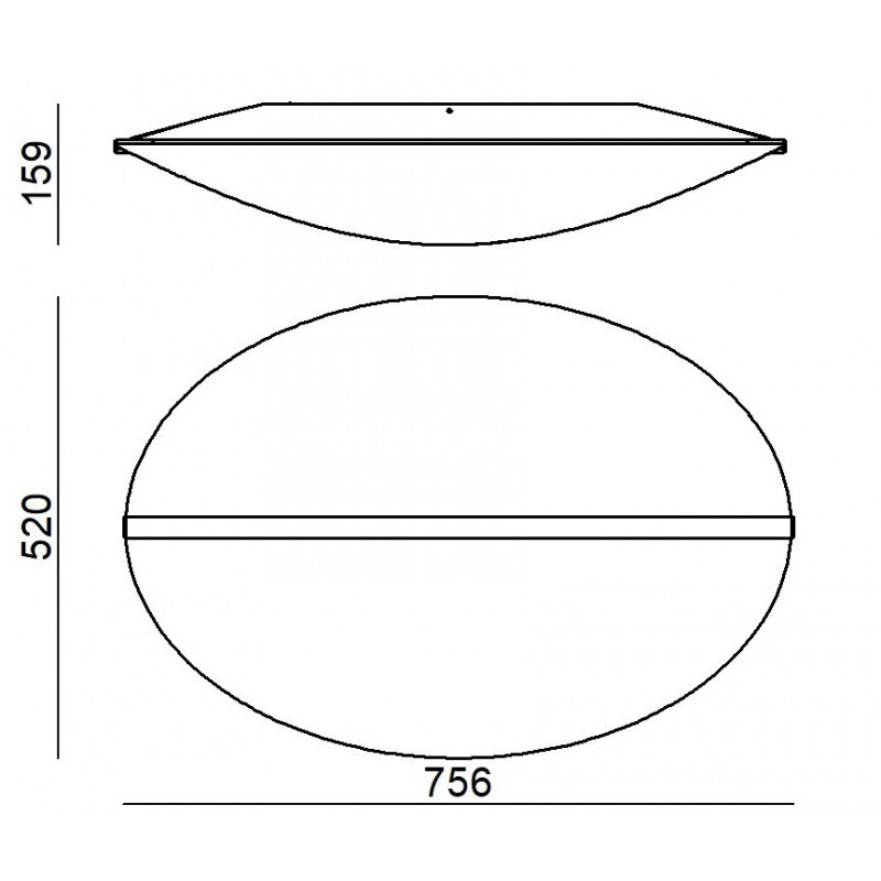 Stilnovo Diphy Plafoniera 76 cm