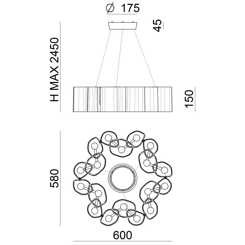 Stilnovo Honey Sospensione 58 cm