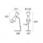 Stilnovo Megafono Lampada da tavolo